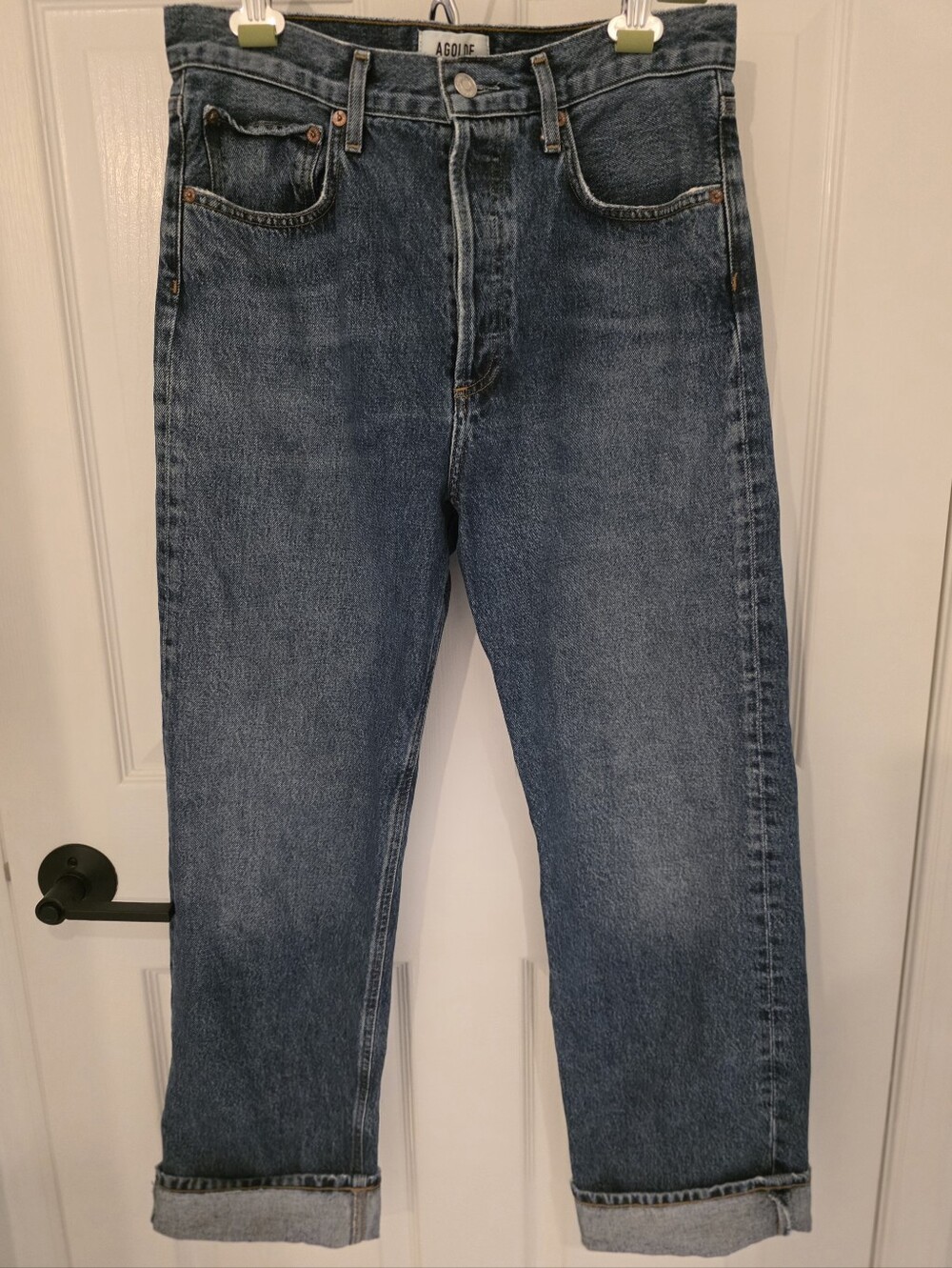 AGOLDE Fran W Cuff Jeans Size 27 Organic Cotton